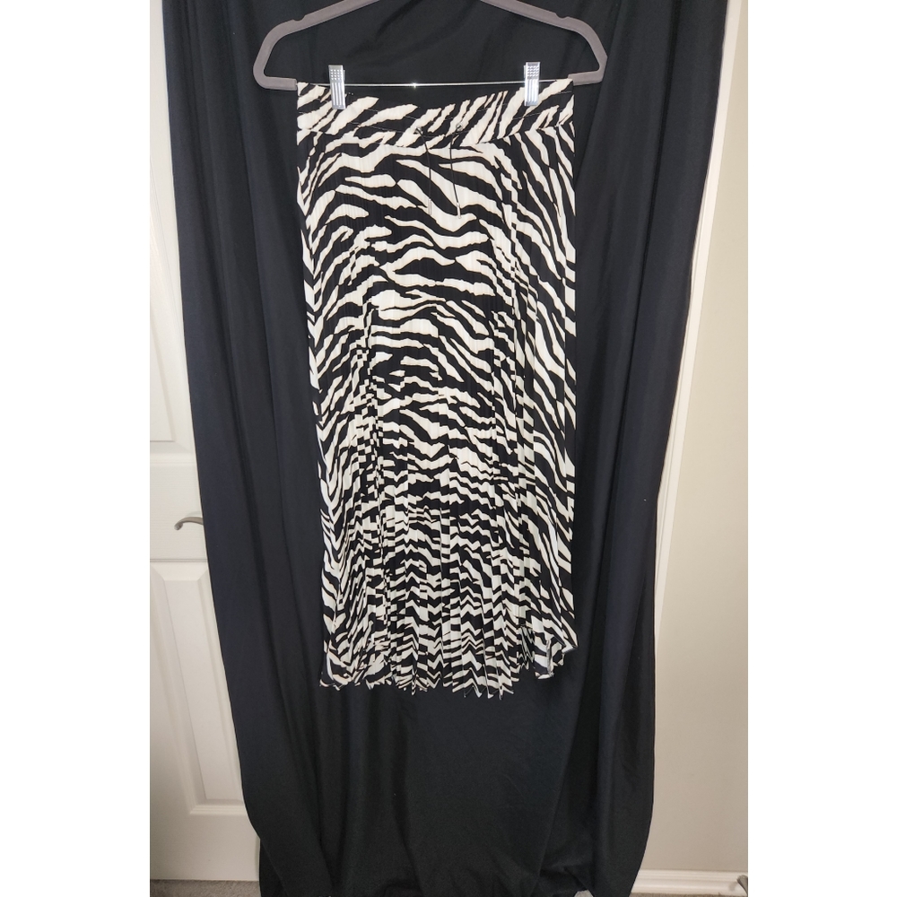 EXPRESS zebra print midi skirt